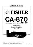 Fisher CA-870 - Service Manual 
